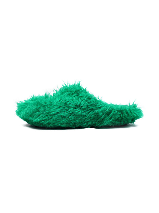 DEMODE FAUX FUR MULES ( SLIME )