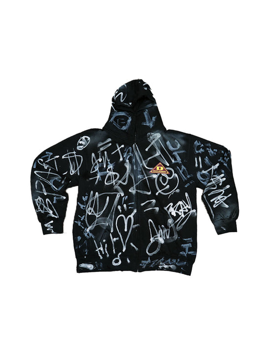 Graffiti Hoodie ( Black )