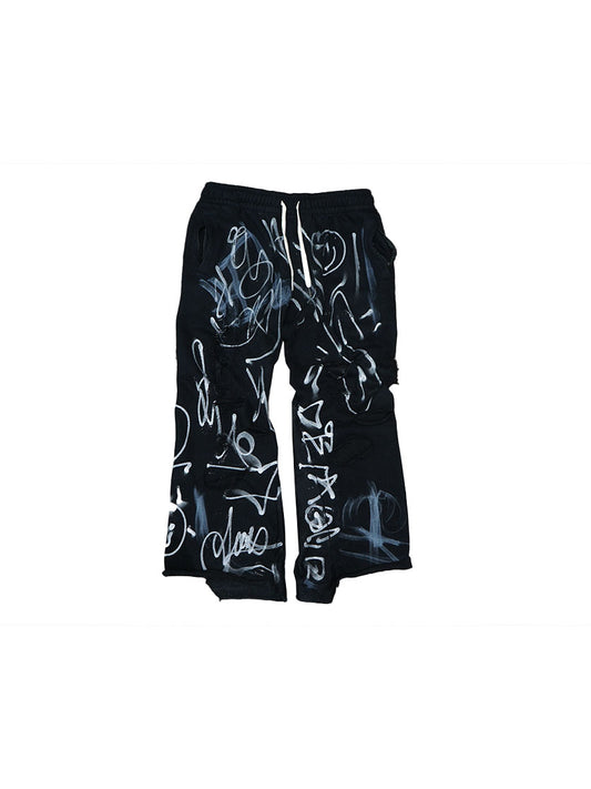 Graffiti Flare Sweatpants