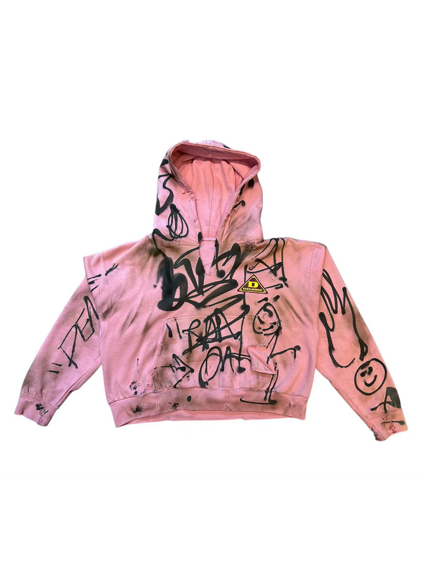 Graffiti Hoodie ( Pink )